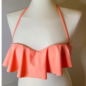 Ruffled bikini top